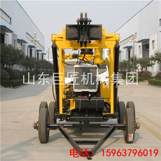 黑龍江大型勘探取樣設備_華夏巨匠拖車式_全液壓勘探鉆機