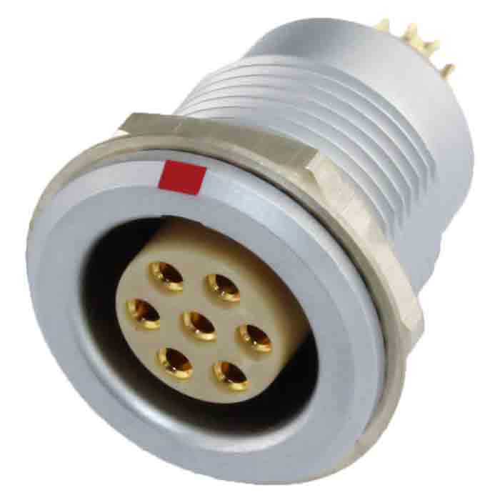 沿溪連接器7芯母座航空航天接插件信號傳輸采集器工業設備連接口