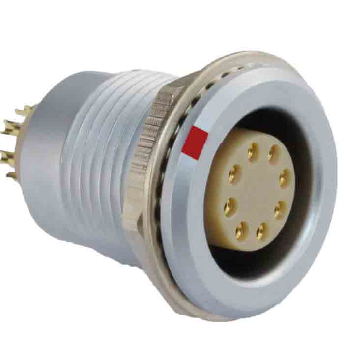 沿溪連接器8芯母座航空航天接插件信號傳輸采集器工業設備連接口