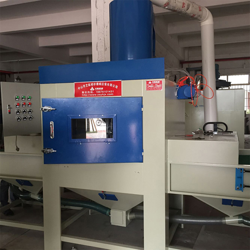 雙人流水線噴砂機山西噴砂機_平面自動噴砂機單雙面處理