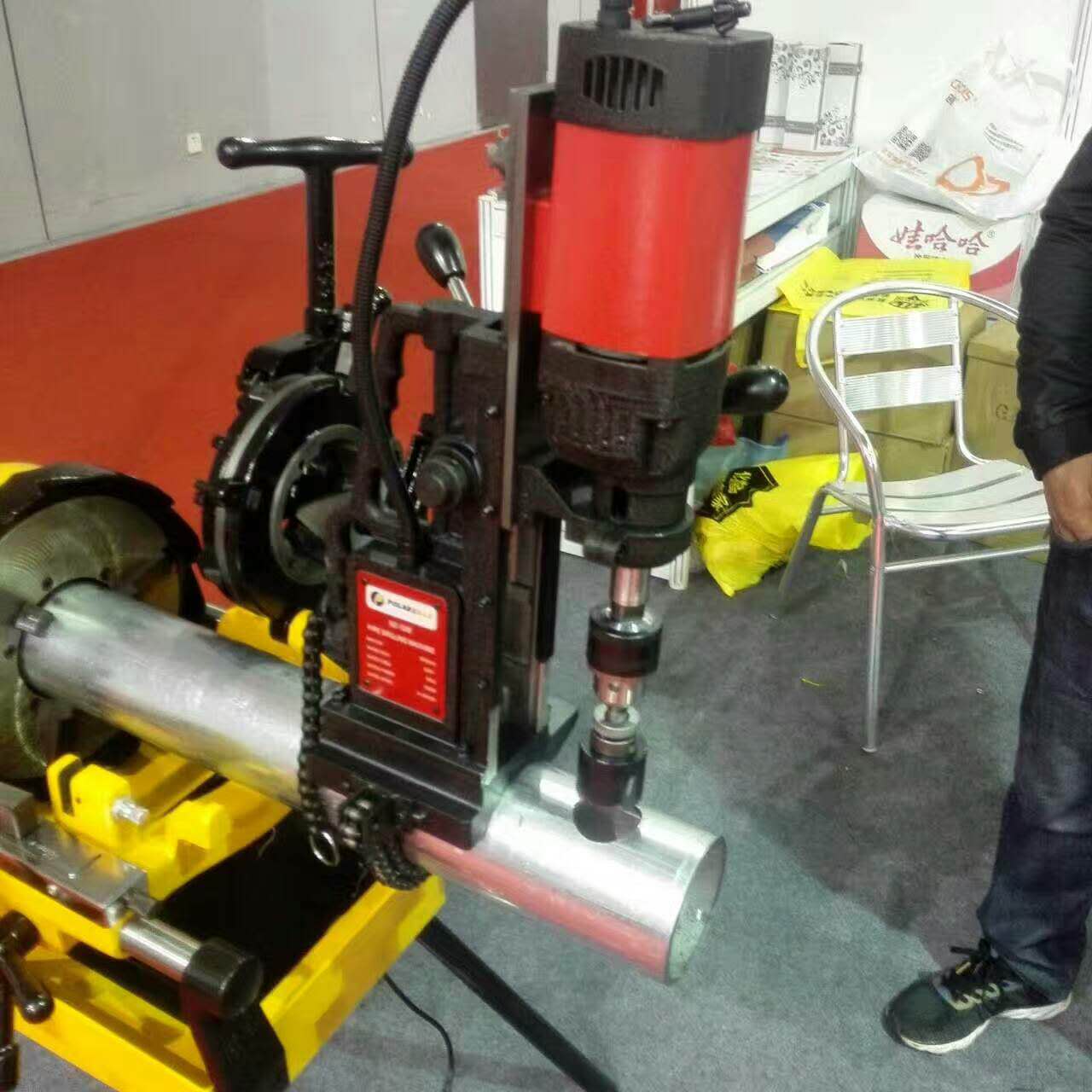 現貨直銷管道機四開孔機