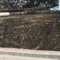 湖州玻璃鋼仿銅人物浮雕 室外雕塑景墻加工